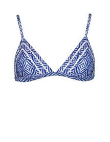 watercult | INDIGO ESCAPE BRALETTE BIKINI TOP - 109 - white-indigo