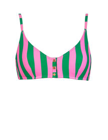 bikini top - 106 - pink-green