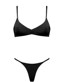 SHIMMERING SOLIDS BRALETTE BIKINI