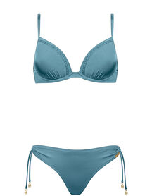 SHIMMERING SOLIDS WIRE BIKINI
