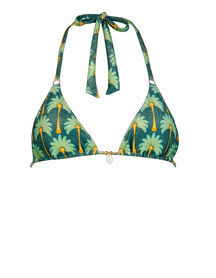 bikini top - 105 - palm glitter