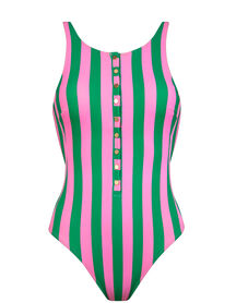 swimsuit - 106 - pink-green