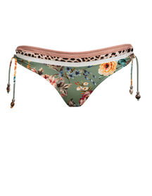 BOHO BLOSSOM TIE-SIDE BIKINI PANTS - 113 - vintage garden
