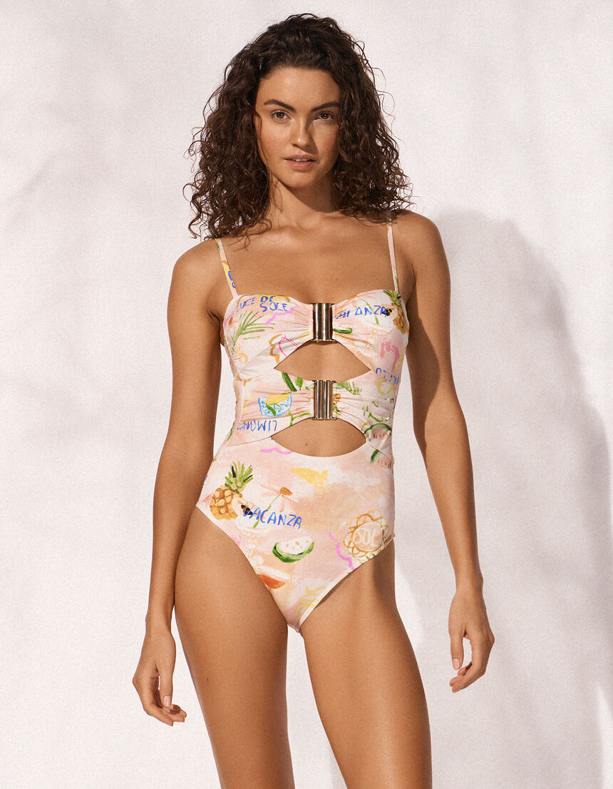 CUT-OUT SWIMSUIT