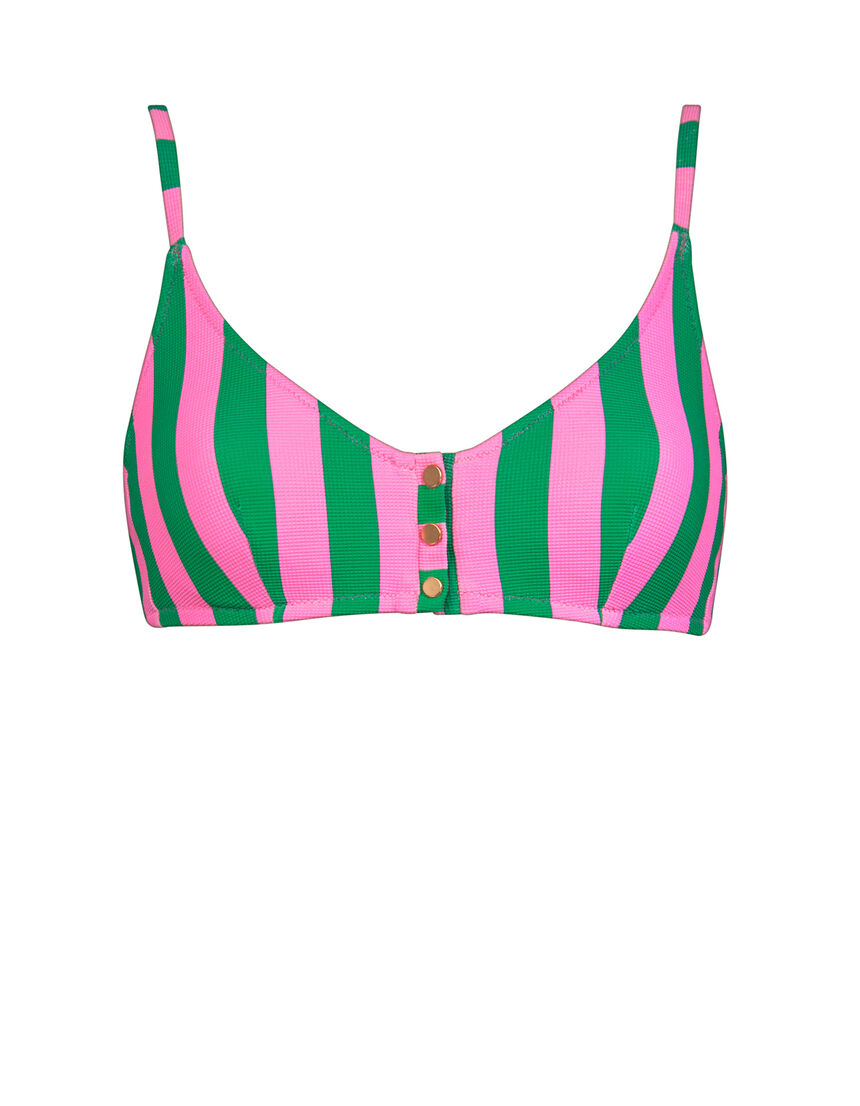 bikini top - 106 - pink-green