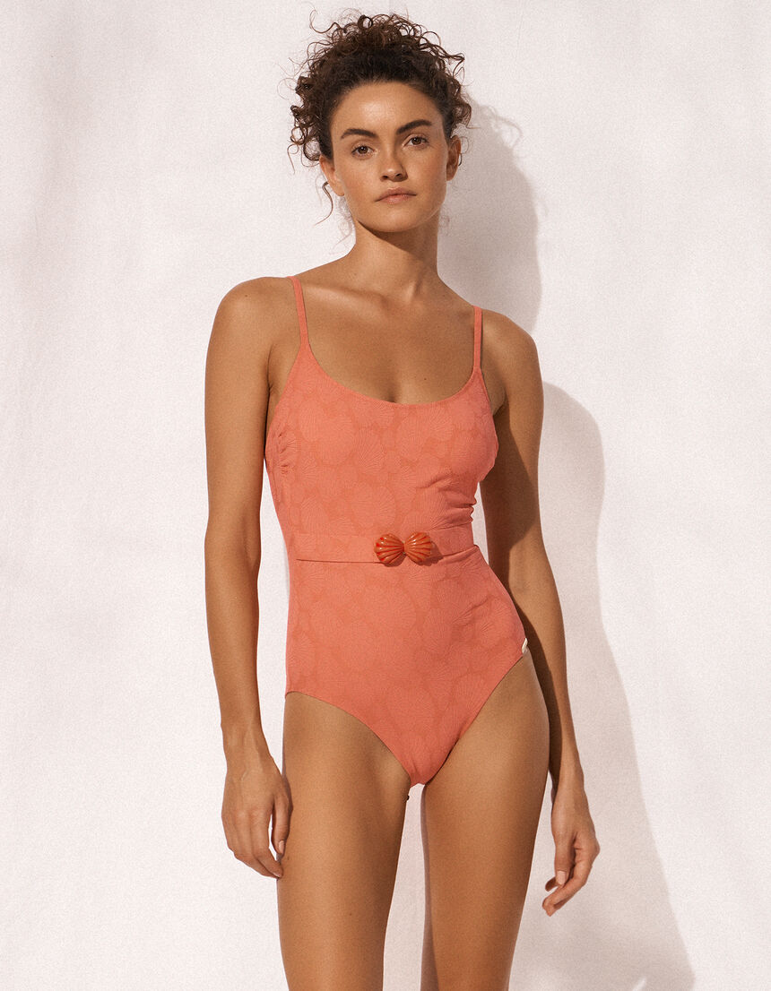 BELTED SWIMSUIT
