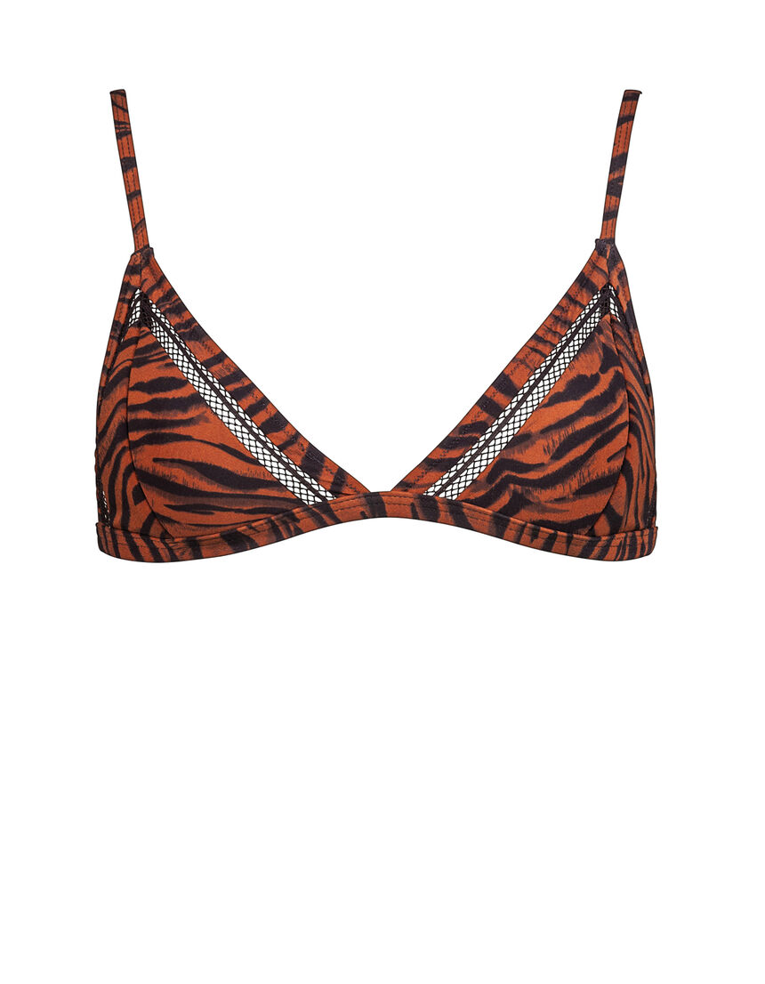 Leopard Bralette Bikini Top