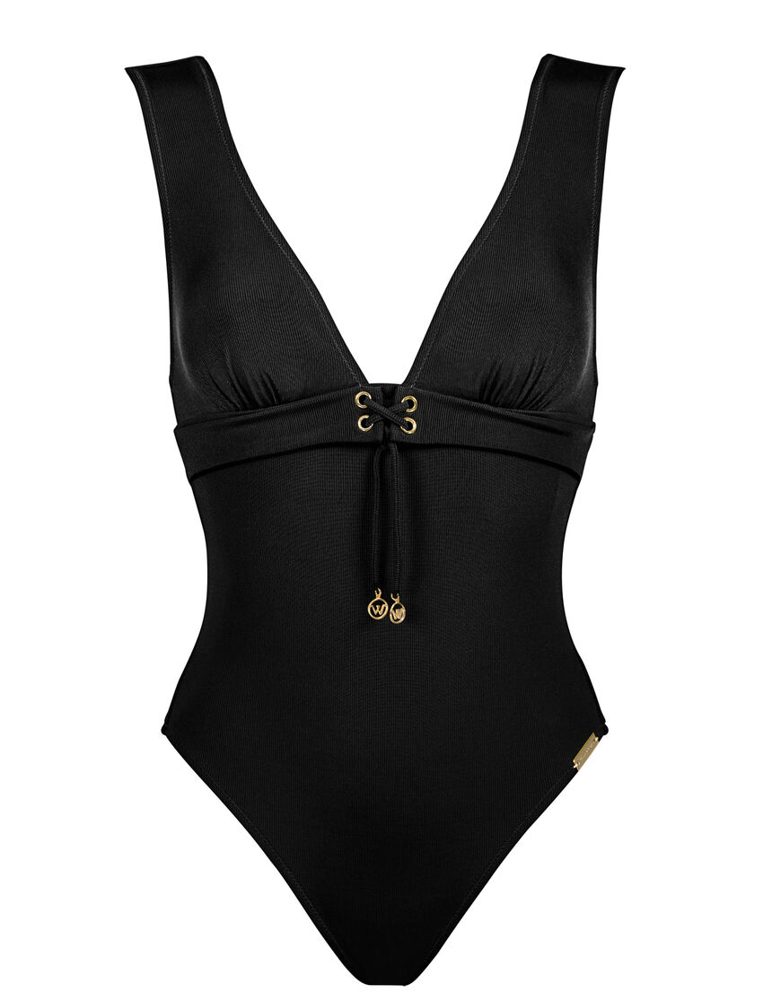 watercult | SUMMER SOLIDS SWIMSUIT - 103 - deep black