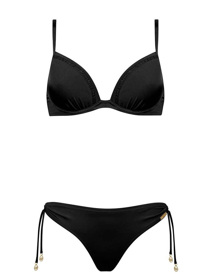 SHIMMERING SOLIDS WIRE BIKINI