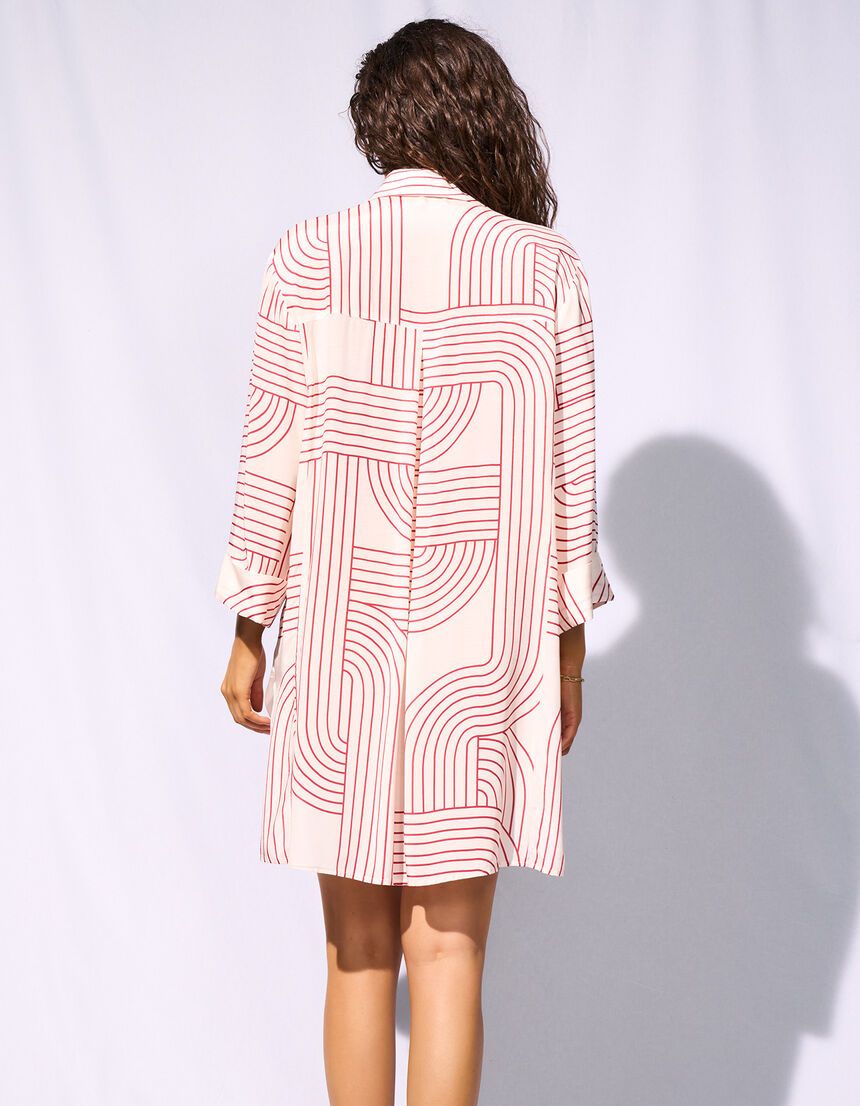 beach shirt long - 100 - tofu-crimson