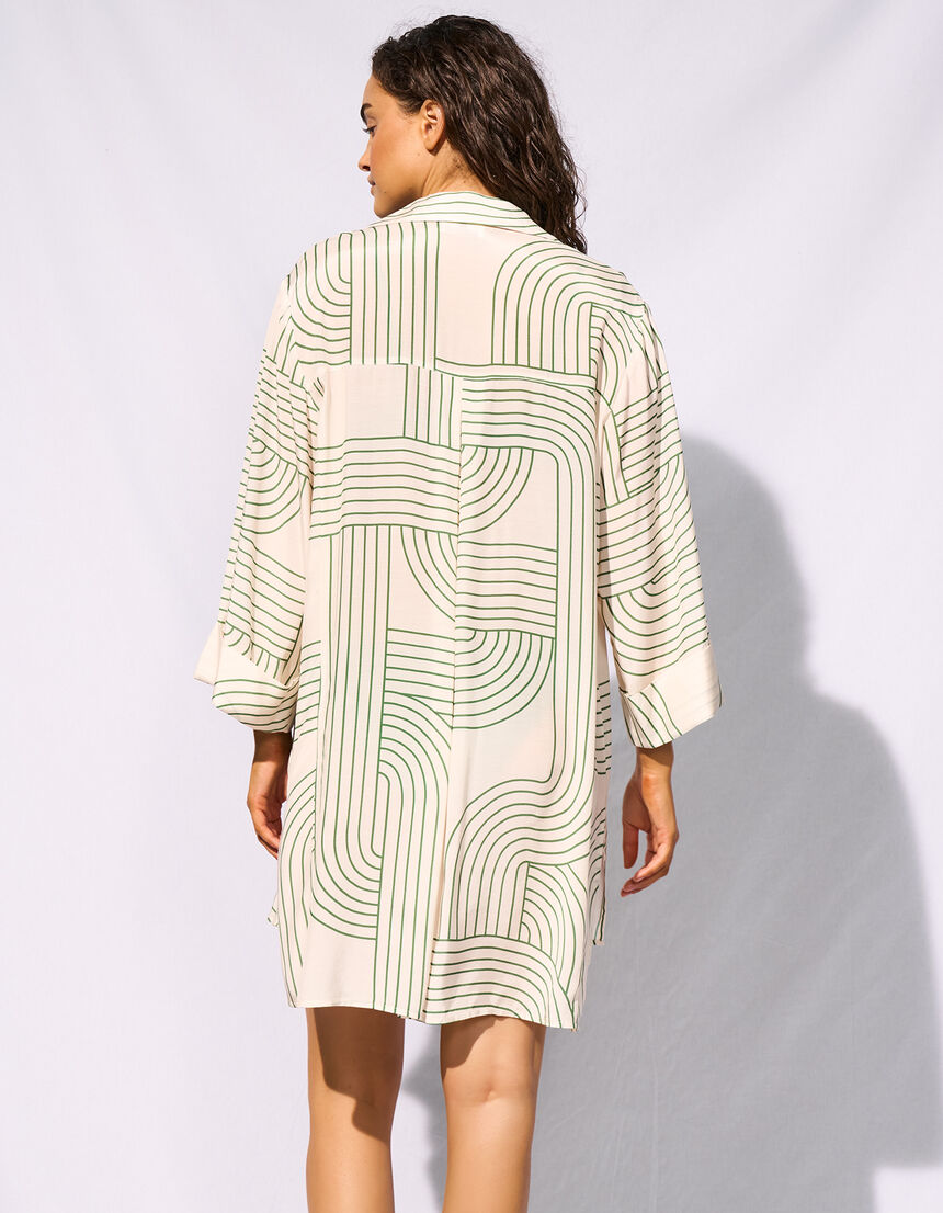 beach shirt long - 100 - tofu-sea kelp