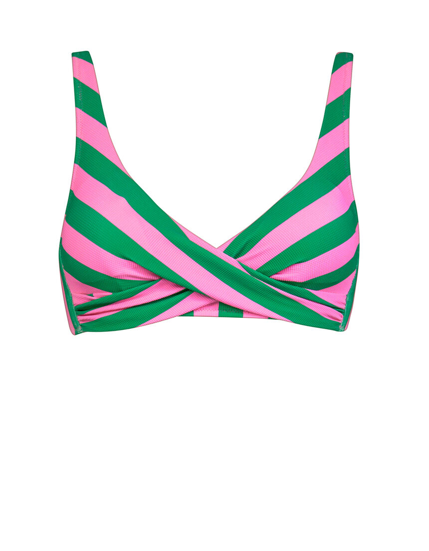 bikini top - 106 - pink-green