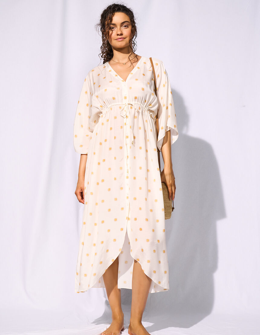 buttoned dress - 122 - sunny cloud