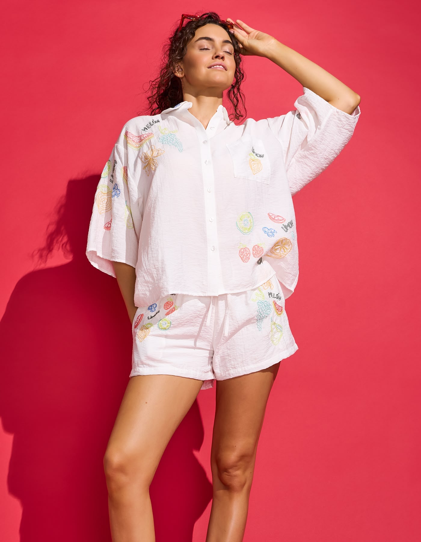 Fruitbowl Beach Shirt and Short in frutopia by Watercult